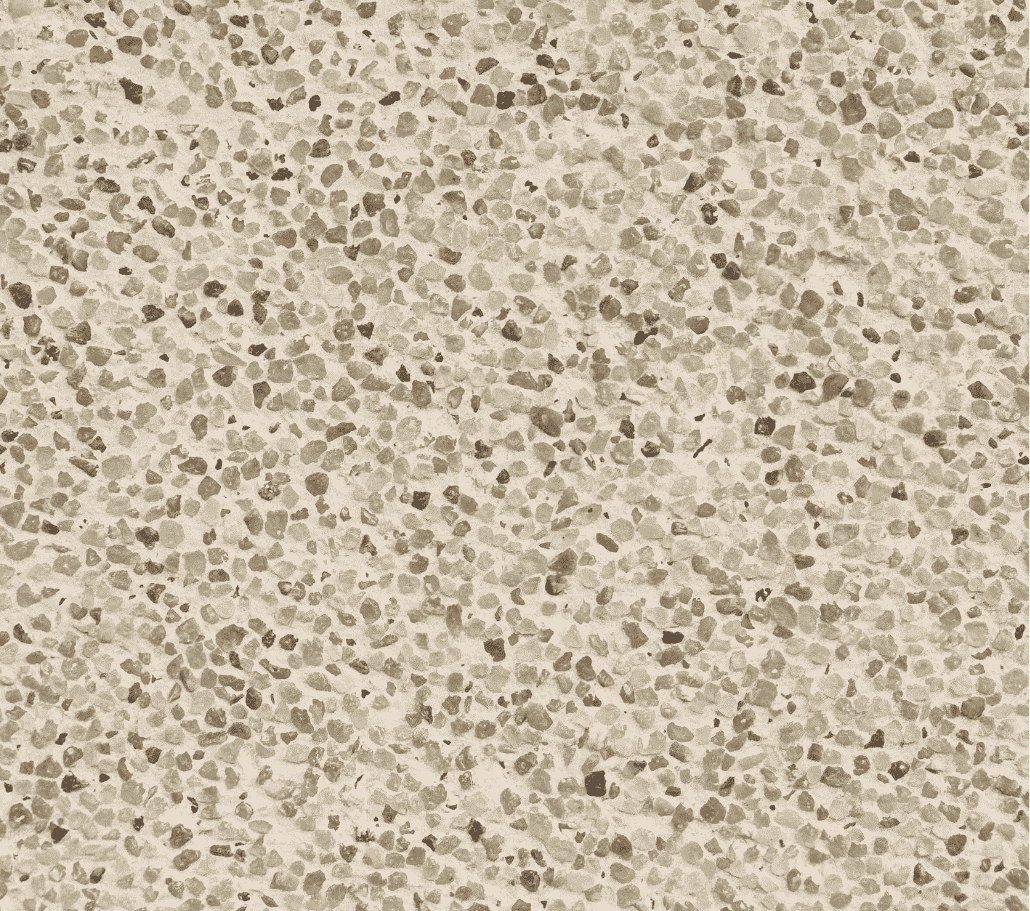Continuous quartz arelite sand coating for sand pools